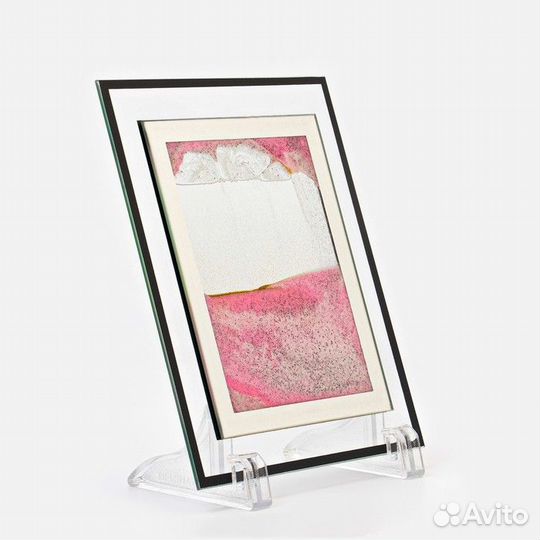2 шт. Песочные часы-картина 'Авини', 18 х 13 см, антистресс, песок розовый