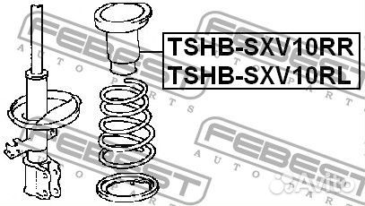 Пыльник амортизатора задний правый