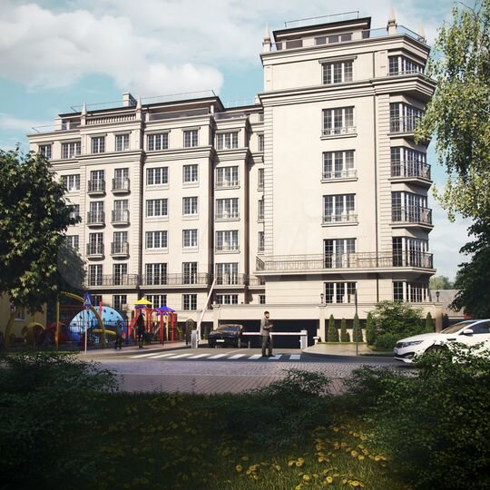 1-к. квартира, 52,9 м², 1/6 эт.
