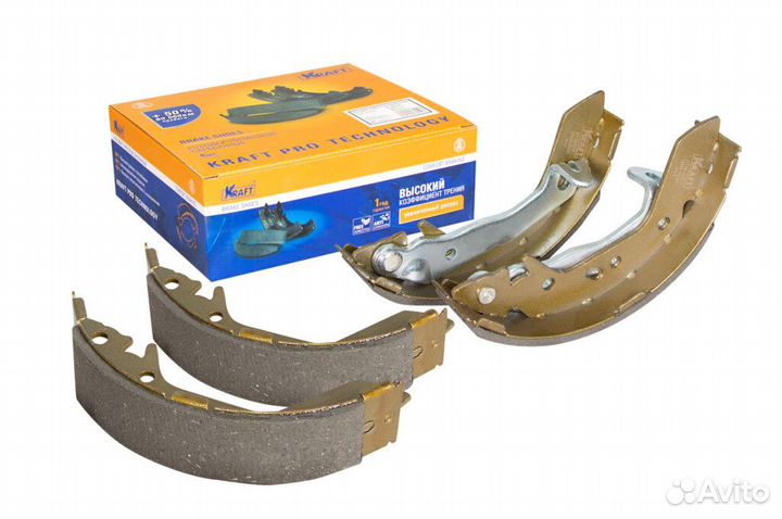 Колодки тормозные барабанные kraft KT 091510