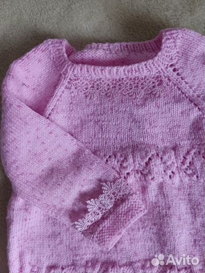 Детский свитер ручной вязки