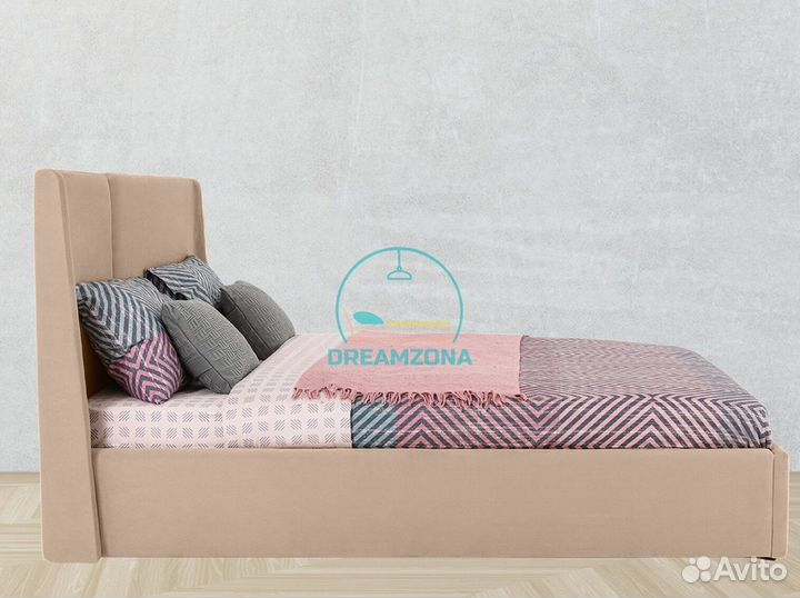 Кровать Мола с мягким изголовьем под заказ