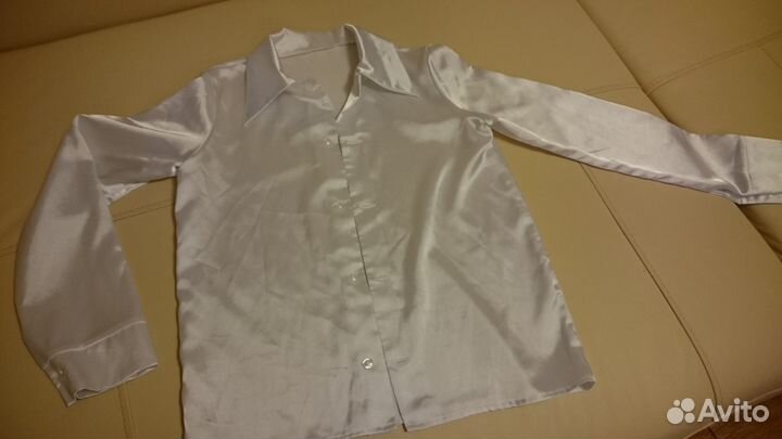 Рубашка детская концертная праздничная белая