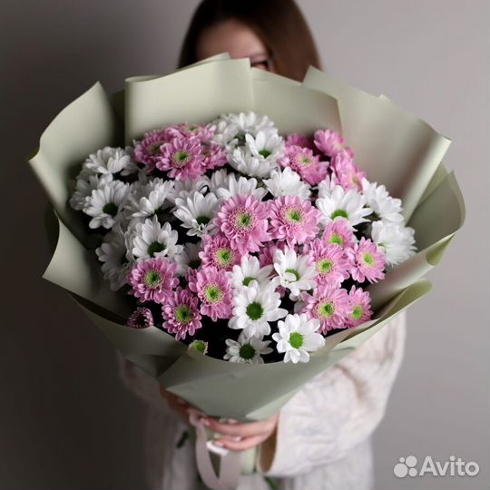 Букет из 11 кустовых хризантем