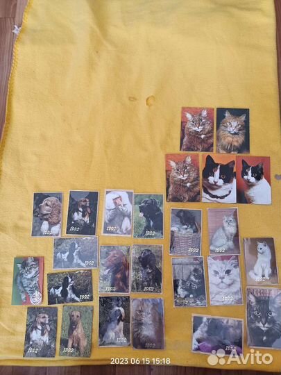 Карманные календарики 90-х