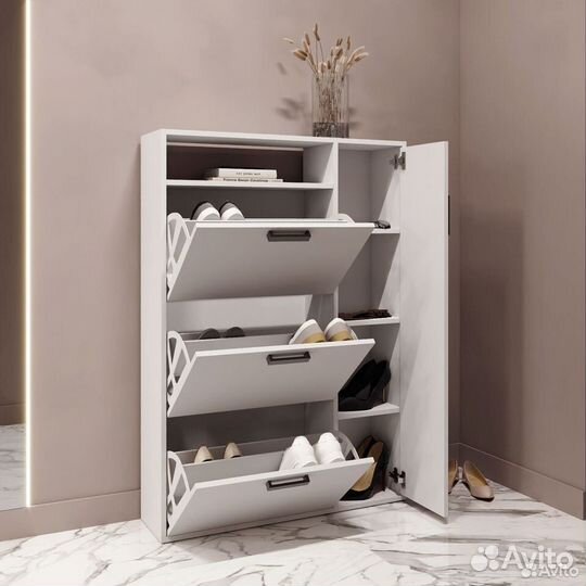 Обувница закрытая белая
