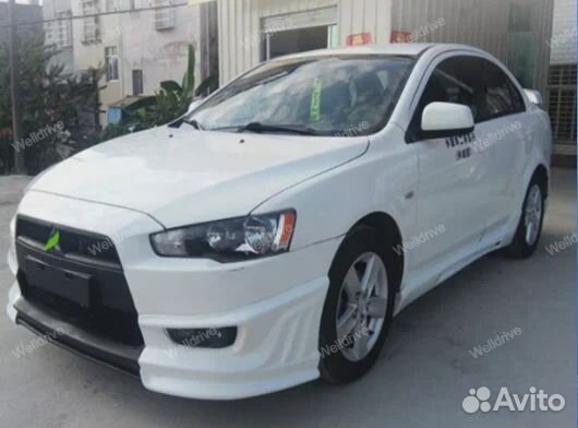 Губа передняя Mitsubishi Lancer X 10