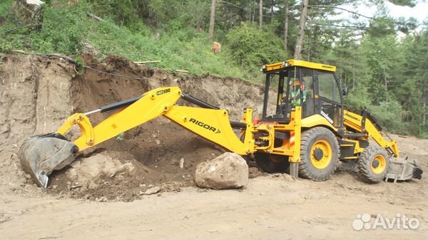 Экскаватор-погрузчик Bull HD100, 2023