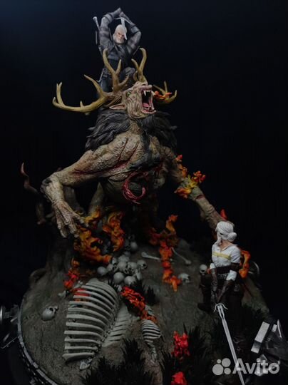 Диорама Геральт и Цири(Ведьмак)