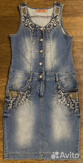 Сарафан джинсовый женский moschino