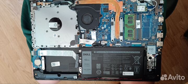 Ноутбук dell inspiron 3593 на запчасти, под ремонт