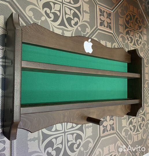 Полка для бильярдных шаров новая массив дерева