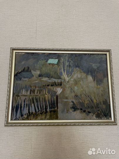 Картина маслом на холсте в рамке