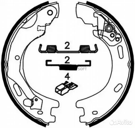Ferodo FSB4062 Колодки тормозные барабанные