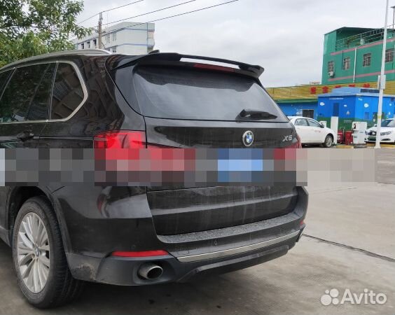 Спойлер на BMW X5 F15 верхний (черный глянец)