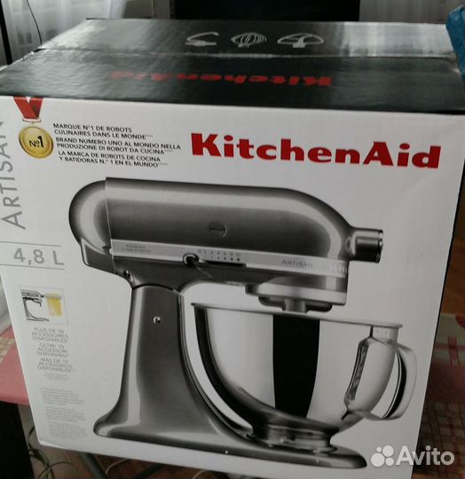 Немецкий Новый Миксер Kitchenaid 5ksm125eqg
