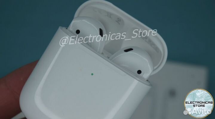 Наушники Аирподс 2 Apple Светло-Дымчатые