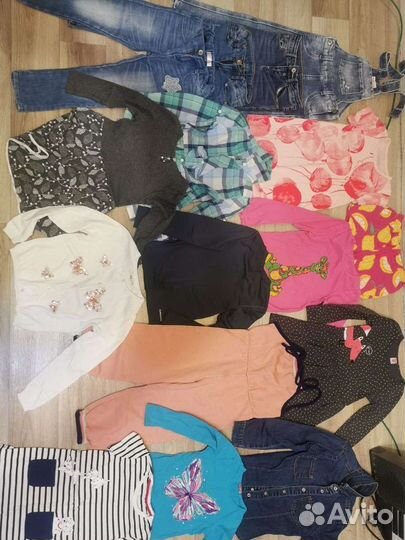 Вещи пакетом на девочку 104 110