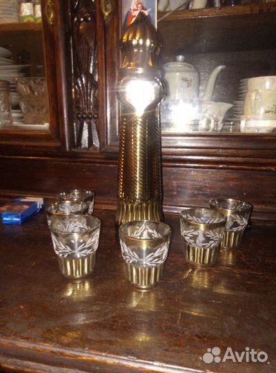 Набор графин и рюмки СССР