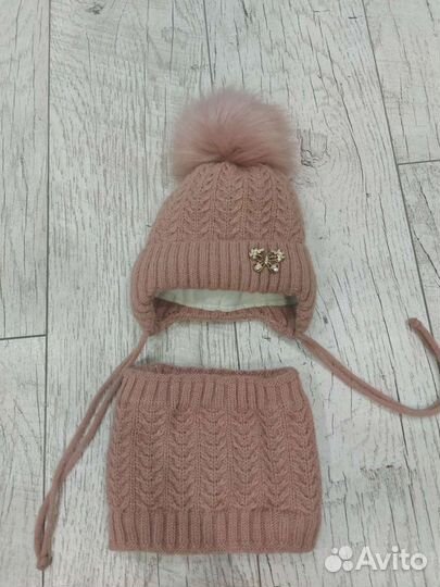 Комплект шапка шарф