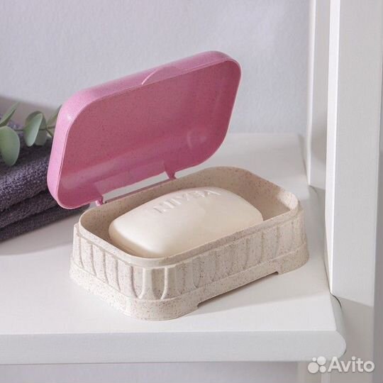 Мыльница пластиковая с крышкой «Модные зверята», 1