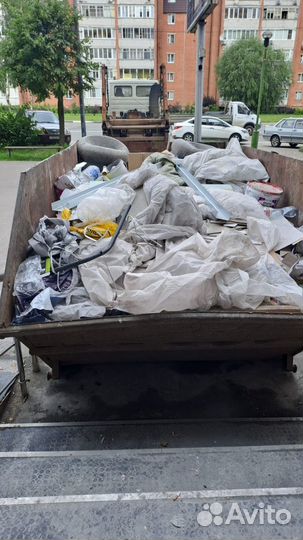 Вывоз мусора, контейнер 8, 20, 27 куб. Газель