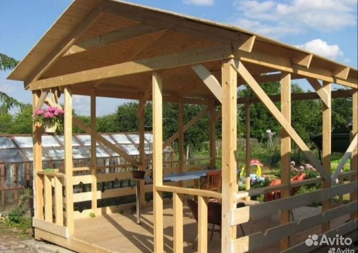 Строительство веранд беседок террасы