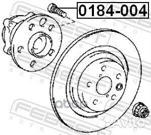 Шпилька колесная 0184004 Febest