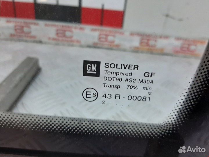 Стекло кузовное заднее правое для Opel Vectra C