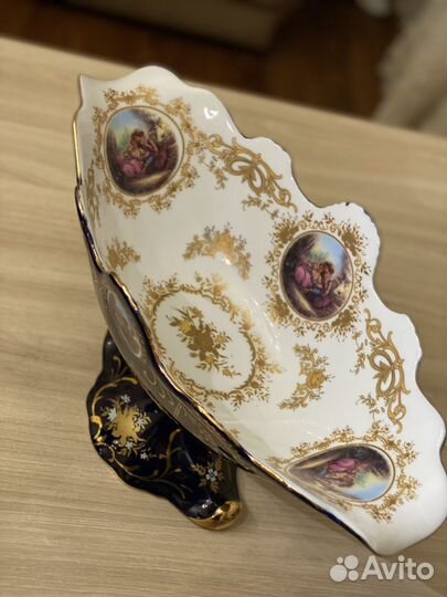 Ваза конфетница фруктовница cobalt