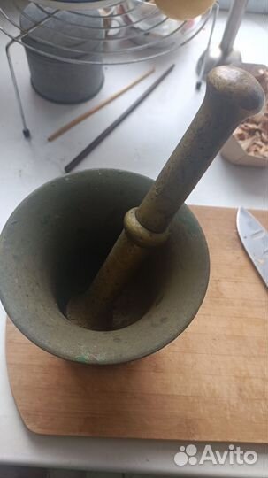 Ступка с пестиком латунь