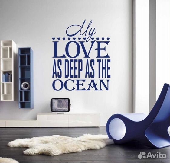 Наклейки на обои (стены) и другой интерьер