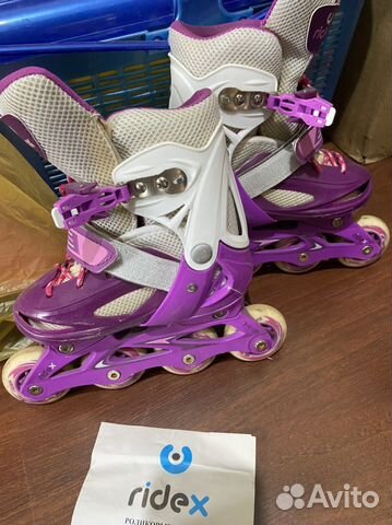 Роликовые коньки детские с защитой