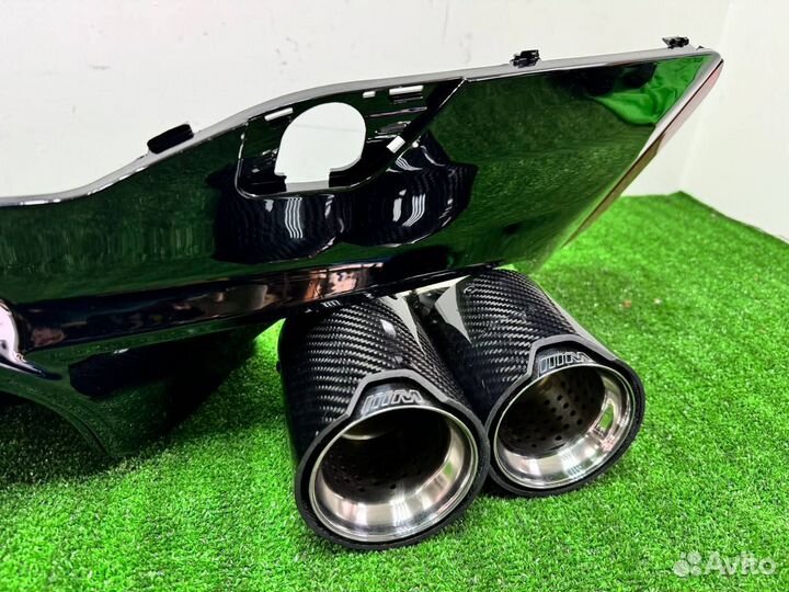 Диффузор М5 стиль насадки Хром М карбон BMW G30