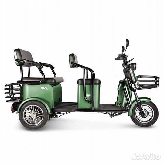 Электротрицикл Rutrike Экипаж (Зеленый-2481)