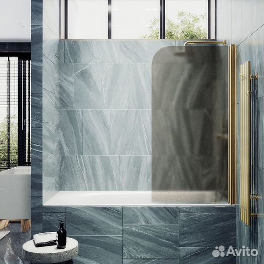 Шторка для ванны поворотная на монопетле MaybahGla