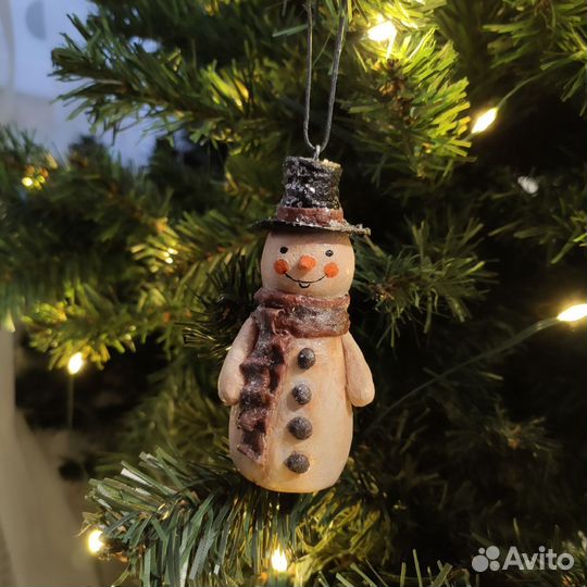 Ватная игрушка Снеговик