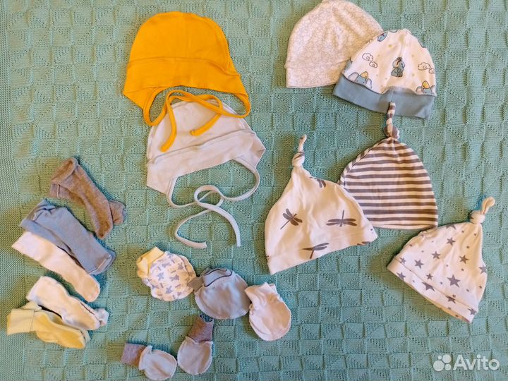 Шапочки, носочки, антицарапки 56