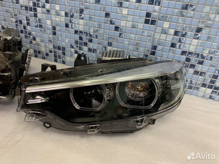 Фара BMW F32 black LED рестайлинг