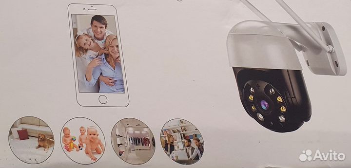 Wi Fi поворотная камера видеонаблюдения