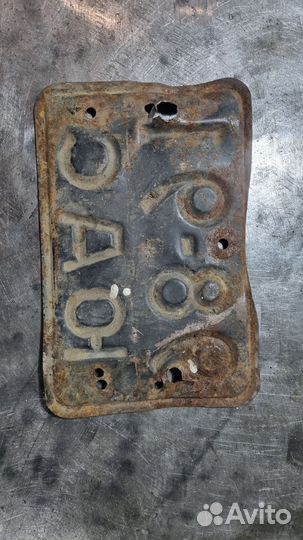 Госномер от мотоцикла