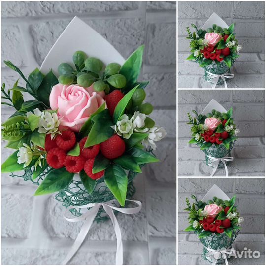 Букет из мыла ручной работы