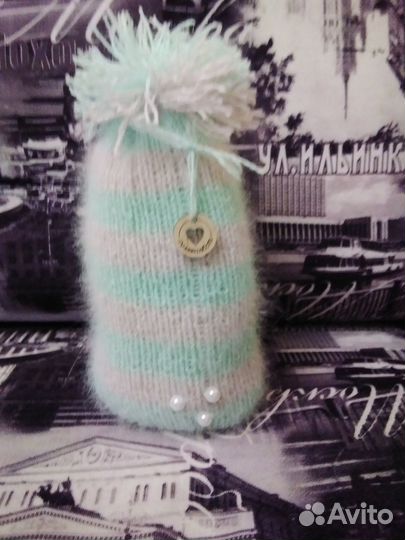 Шапка женская вязаная ручная работа