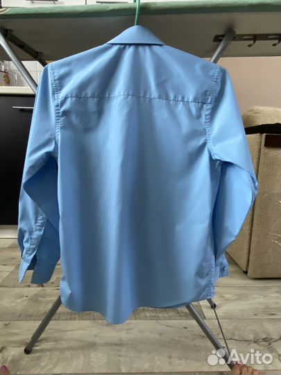 Рубашка голубая next р-140