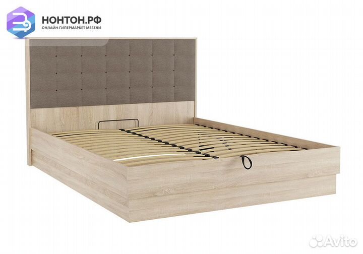 Кровать Николь 1.6 м дуб сонома / какао