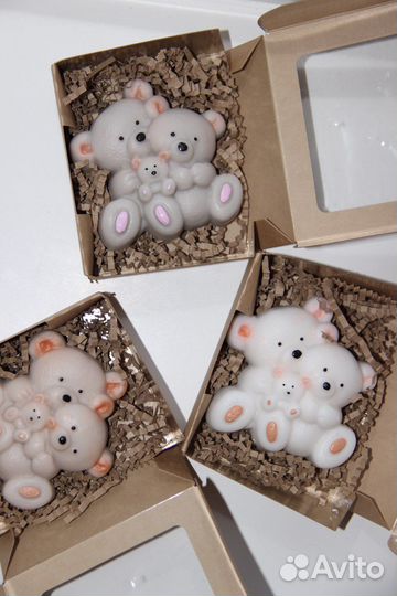 Мишки мыло ручной работы к 8 марта и не только