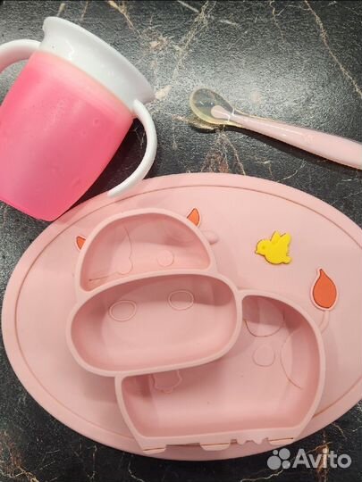 Детская посуда для кормления силиконовая
