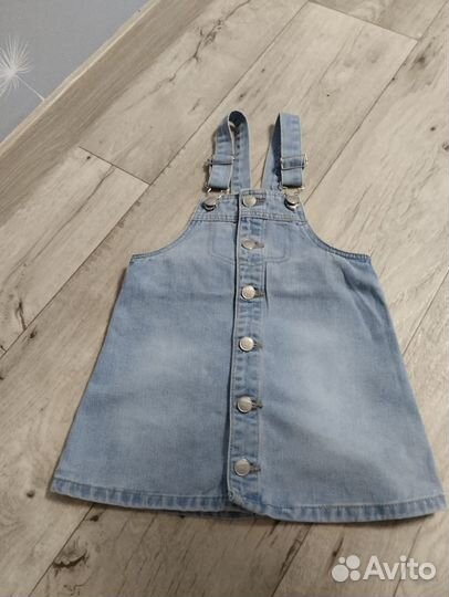 Джинсовый сарафан для девочки