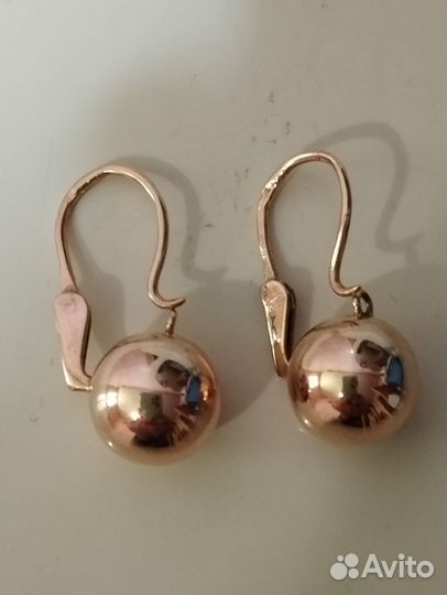 Золотые серьги СССР