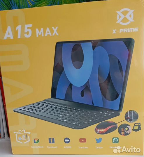 Планшет андроид с клавиатурой и мышкой 6/128GB